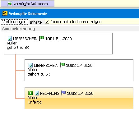 Sammelrechnungen