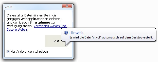 vCard Export