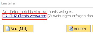 Email senden OAUTH2-Client bei Google bauen